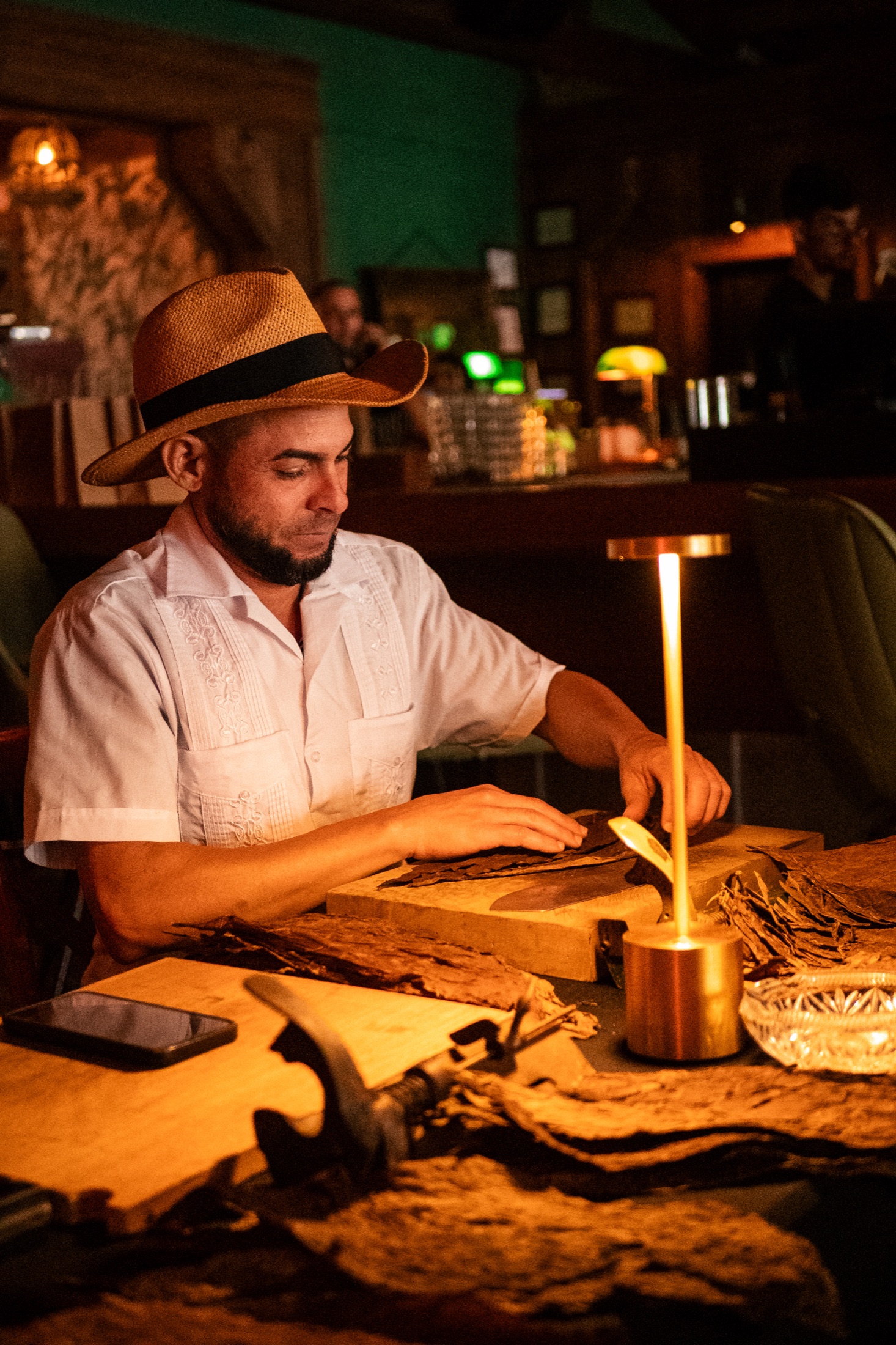 A live cigar rolling service for a private event